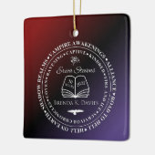 Erica Stevens Brenda K Davies 10 jaar Jubileum Keramisch Ornament (Links)