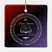 Erica Stevens Brenda K Davies 10 jaar Jubileum Keramisch Ornament (Achterkant)