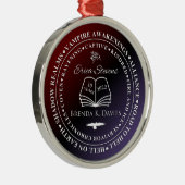 Erica Stevens Brenda K Davies 10 jaar Jubileum Metalen Ornament (Rechts)