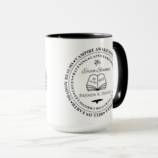 Erica Stevens Brenda K Davies 10 jaar Jubileum Mok (Voorkant rechts)