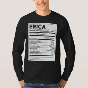 Erica Voeding Informatie Probleem Oplossen Hard W T-shirt