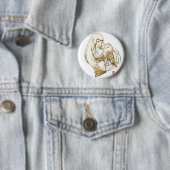 Erica Ward Design Pin "Owl Heart" Ronde Button 5,7 Cm (In situ)