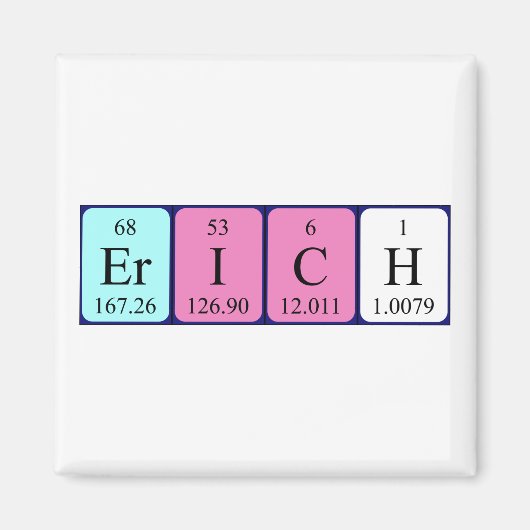 Erich Periodieke Naam Magnet (Voorkant)