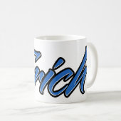 Erich Vorname Name blue Tasse Kaffeetasse Koffiemok (Voorkant rechts)