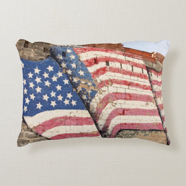 Erick, Oklahoma, VS. Route 66 Decoratief Kussen (Voorkant)