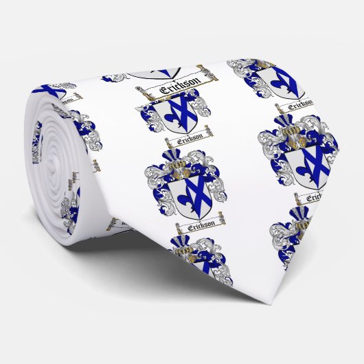 ERICKSON FAMILIE CREST - ERICKSON COAT WAPENS STROPDAS (Opgerold)