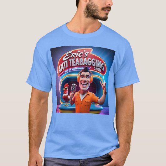 Erics AntiTeabagging grappig T-shirt (Voorkant)