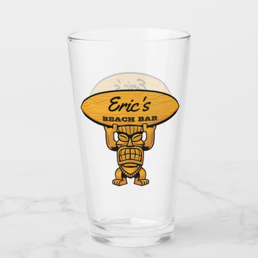 Eric's Beach Bar Glass Glas (Achterkant)