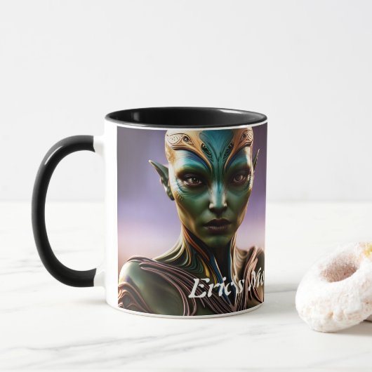 Eric's Morning Cafeïne Gepersonaliseerde Mok (Met donut)