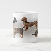Eridox dachshund collage jumbo mok (Voorkant)