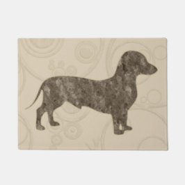 Eridox tan, oude dachshund-deur deurmat