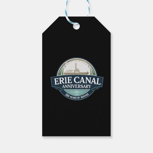 Erie Canal 200th Anniversary Cadeaulabel (Achterkant)
