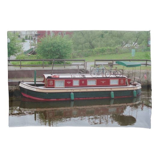 Erie Canal Boat kussen hoesje Kussensloop (Voorkant)