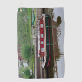 Erie Canal boot golfhanddoek (Voorkant)