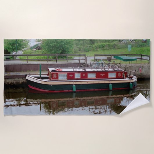 Erie Canal boot strandlaken (Voorkant)