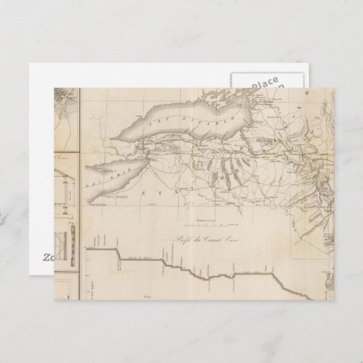 Erie Canal Briefkaart (Voorkant / Achterkant)