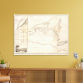 Erie Canal Canvas Afdruk (Insitu (Woonkamer))