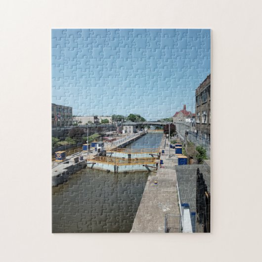 Erie Canal Locks Legpuzzel (Verticaal)