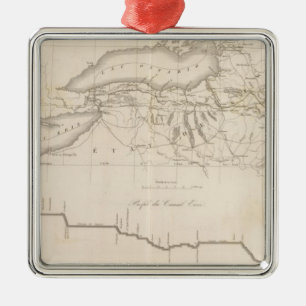 Erie Canal Metalen Ornament