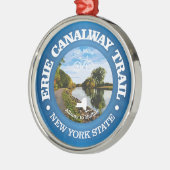 Erie Canalway Trail (fietsen c) Metalen Ornament (Links)