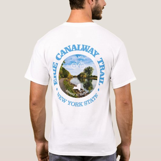 Erie Canalway Trail (fietsen c) T-shirt (Achterkant)