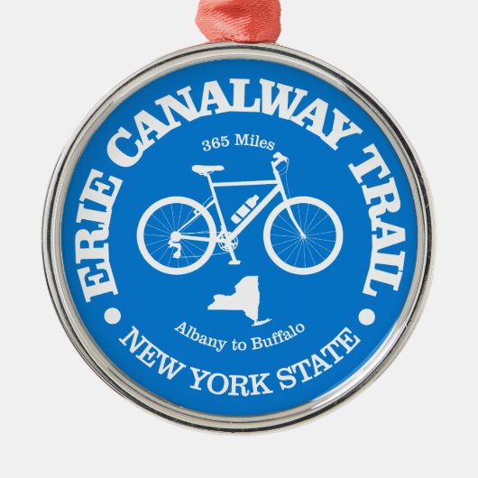Erie Canalway Trail (fietsen) Metalen Ornament (Voorkant)