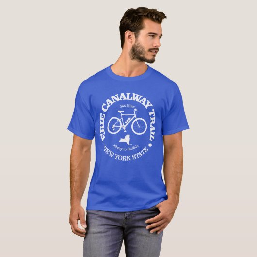 Erie Canalway Trail (fietsen) T-shirt (Voorkant volledig)