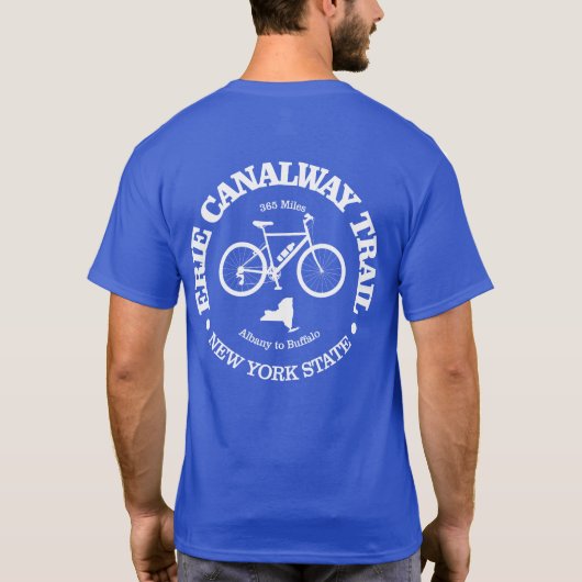Erie Canalway Trail (fietsen) T-shirt (Achterkant)