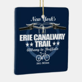 Erie Canalway Trail (H2) Keramisch Ornament (Rechts)