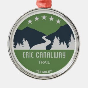 Erie Canalway Trail Metalen Ornament