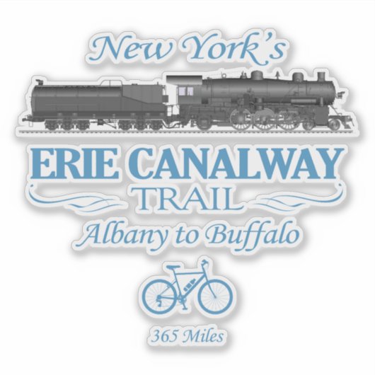Erie Canalway Trail (RT2) Sticker (Voorkant)