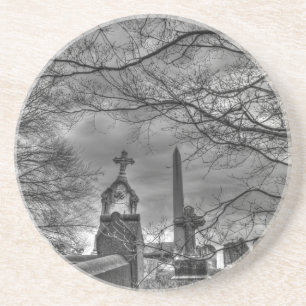 erie graveyard zandsteen onderzetter
