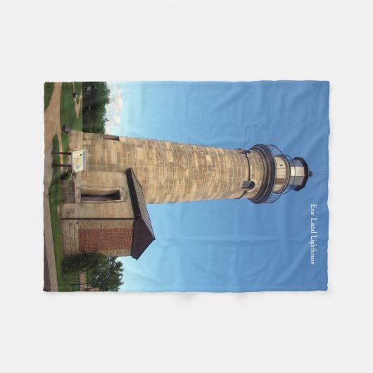 Erie Land Lighthouse fleece deken (Voorkant (Horizontaal))