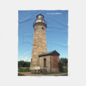 Erie Land Lighthouse fleece deken (Voorkant)
