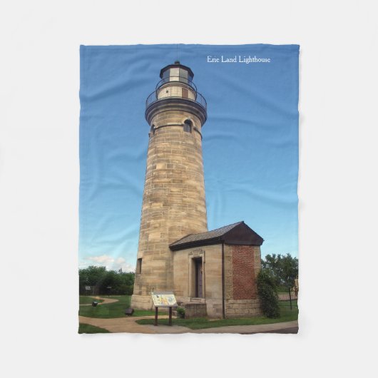 Erie Land Lighthouse fleece deken (Voorkant)
