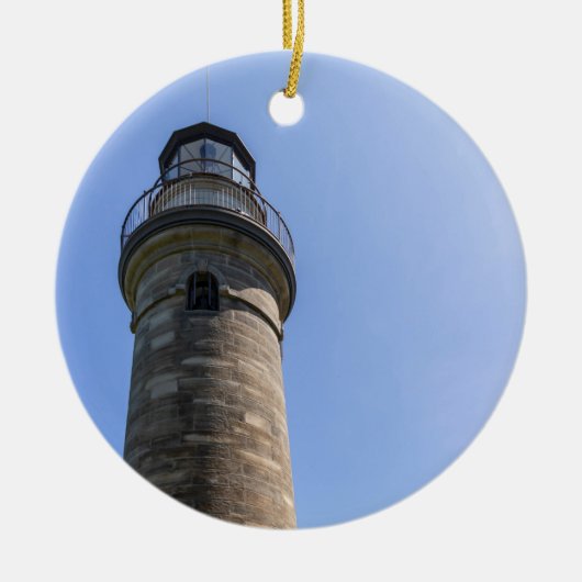 Erie Land Lighthouse Keramisch Ornament (Voorkant)