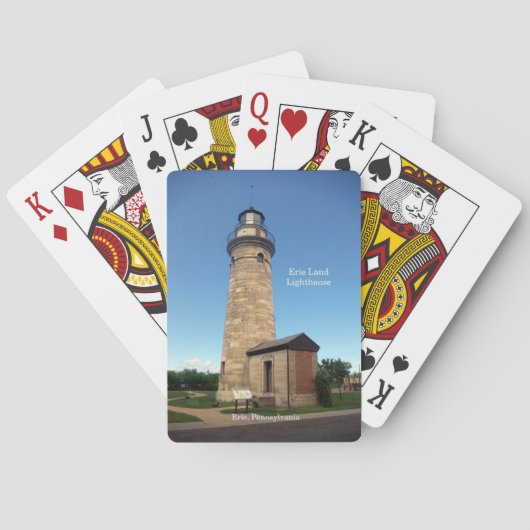 Erie Land Lighthouse speelkaarten (Achterkant)