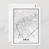 Erie Map Briefkaart (Voorkant / Achterkant)