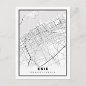 Erie Map Briefkaart (Voorkant)