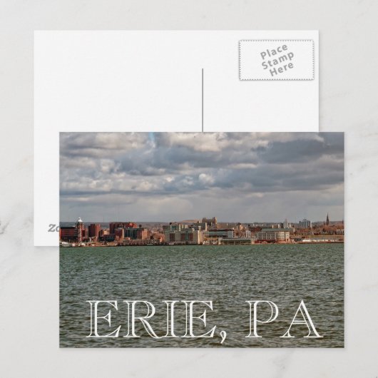 Erie PA briefkaart (Voorkant / Achterkant)