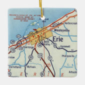 Erie PA Keramisch Ornament (Voorkant)