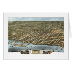 Erie, PA Panorama Map - 1870