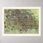 Erie, PA Panoramic Map - 1909 Poster (Voorkant)