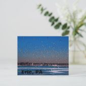 Erie, PA skyline Briefkaart (Staand voorkant)