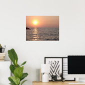 Erie PA Sunset Poster (Thuiskantoor)