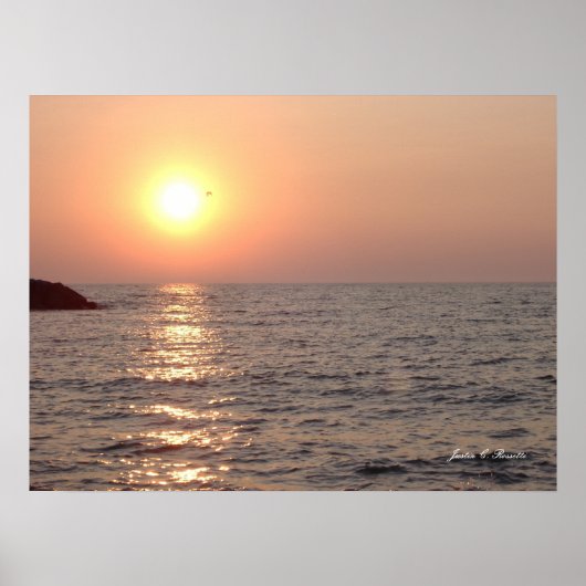 Erie PA Sunset Poster (Voorkant)