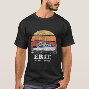Erie Pa Vintage Botentocht Jaren 70 Retro Bootontw T-shirt