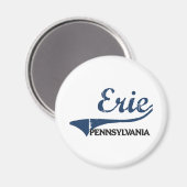 Erie Pennsylvania City Classic Magneet (Voorkant / Achterkant)