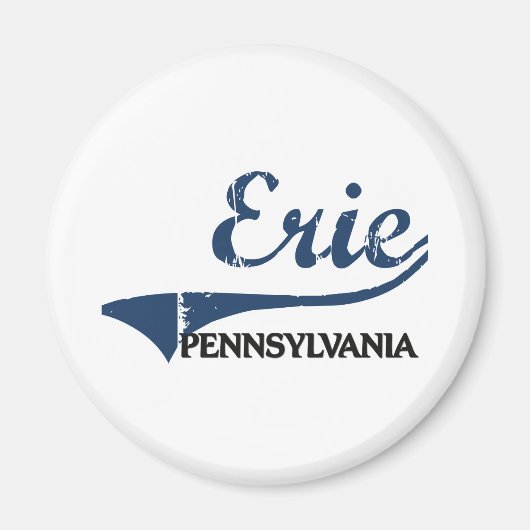 Erie Pennsylvania City Classic Magneet (Voorkant)