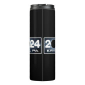 Erie Pennsylvania Eclipse April 2024 Totaal Solar Thermosbeker (Achterkant)